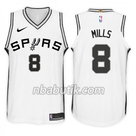 NBA Mænd Trøje San Antonio Spurs Patty Mills 8 Nike 2017-18 Hvid Swingman NBA Mænd Trøje San Antonio Spurs Patty Mills 8 Nike 2017-18 Hvid Swingman